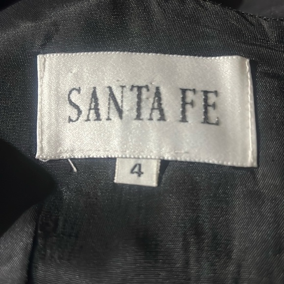 Vintage Santa Fe Linen Sheath Dress Wooden Button Detail Side Slit Quality Sz 4 - Picture 4 of 9